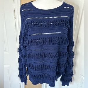 Michael Kors women’s Pullover Tassel Knit Sweater size XL